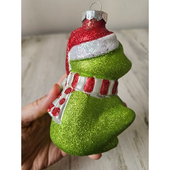 Rauch glitter frog toad ornament present sparkle Xmas green - Picture 3 of 8